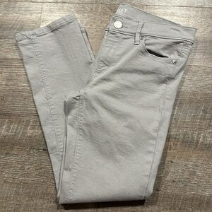 Loft modern cuffed crop gray skinny Jean size 2